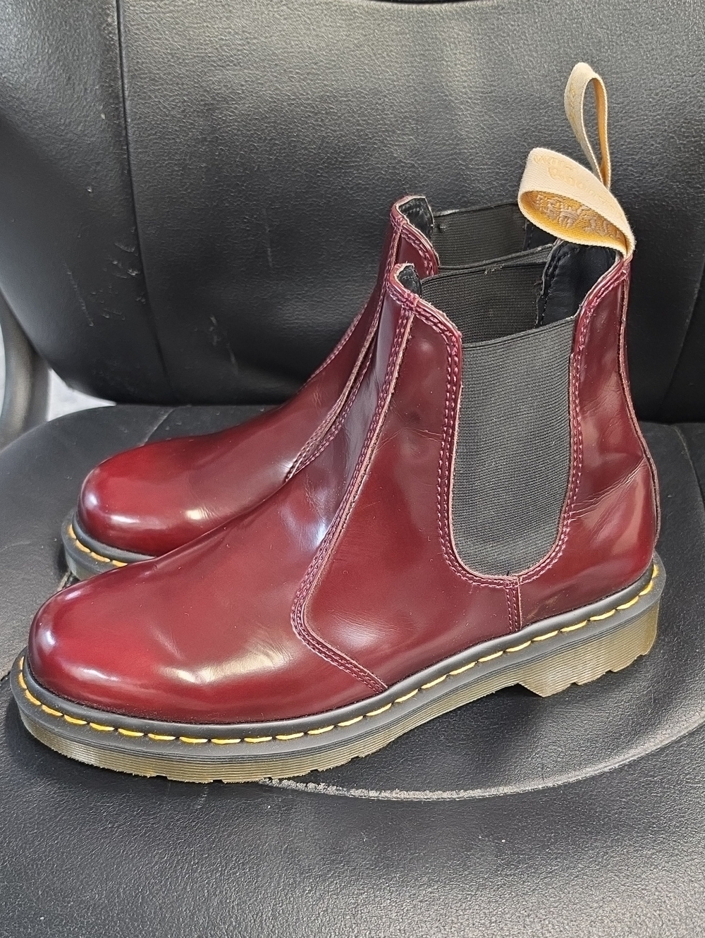 Timberland Men's Burgundy Leather Chelsea Boots